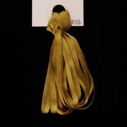 Nastro di Seta Tinta Unita, 303 Beehive Gold - Silk Ribbon, Treenway Silks