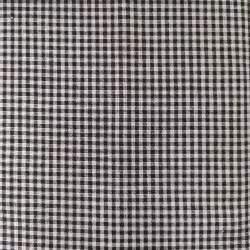 Tessuto Tinto in filo a Quadretti Bianco e Nero