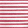 Tessuto Tinto in filo con Grandi Righe Rosso e Bianco