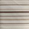 Tessuto Stampato a Righe Marrone Beige e Pannaper Arredamento