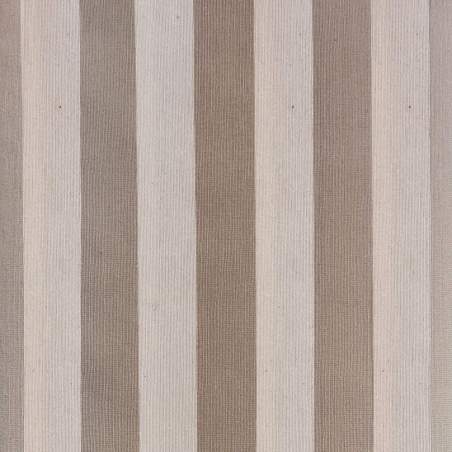 Tessuto Tinto in Filo a Righe Grandi Marrone Beige per Arredamento