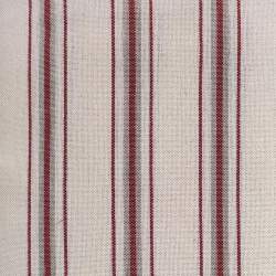 Tessuto Tinto in Filo a Righe Beige Rosse per Arredamento Stim Italia srl - 1