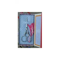 Sajou, Forbici Piccole con Charm Rosa a tema Tour Eiffel