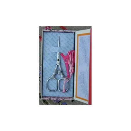 Sajou, Forbici Piccole con Charm Rosa a tema Tour Eiffel