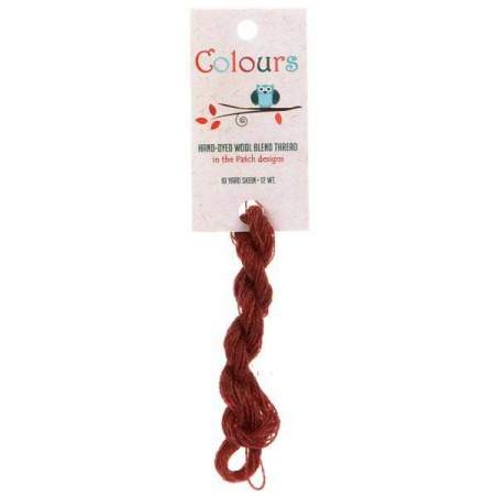 In the Patch Designs, Filato da Ricamo in Lana, Colours Wool Thread- Red Orange