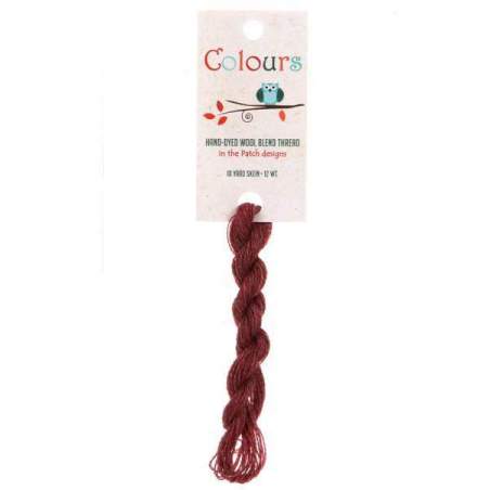 In the Patch Designs, Filato da Ricamo in Lana, Colours Wool Thread- Raspberry