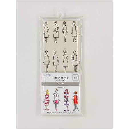 Lecien - Pannello Stampato 100 Ladies Colore Grigio Chiaro