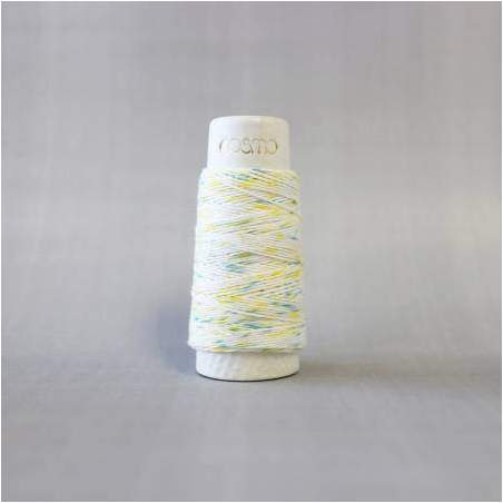 Filo Sashiko Sfumato Shaved Ice Yellow Green 100% Cotone Hidamari di Cosmo