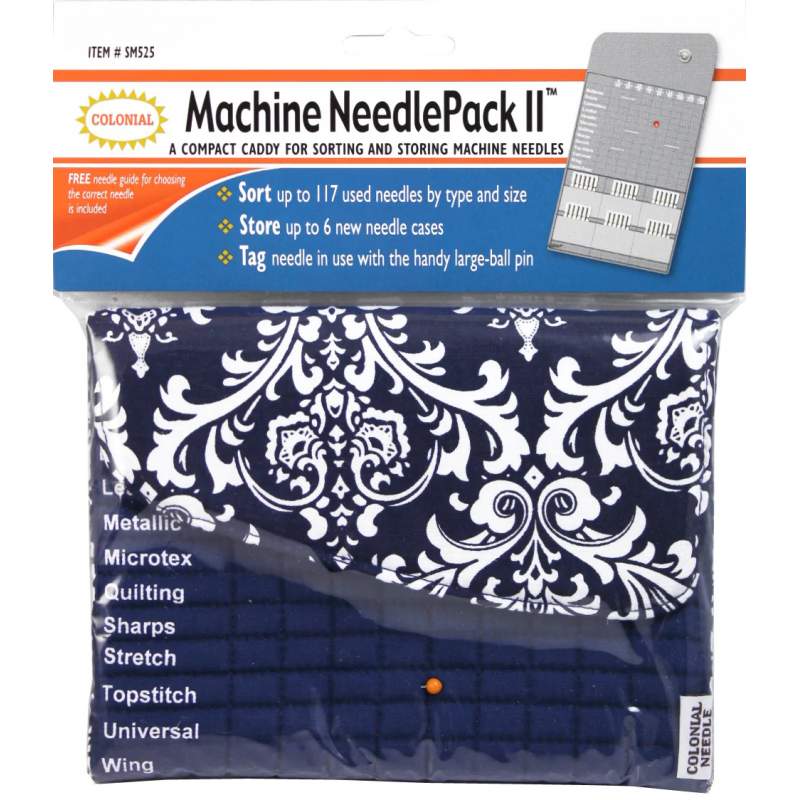 Astuccio Organizer Porta Aghi per la macchina per cucire - Colonial Needle, Machine Needle Pack II