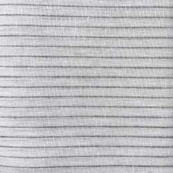 Tessuto 100% Lino, Bianco con Righe Ecru