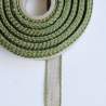 Banda da Ricamo Misto Lino 11 Fili Altezza 4,5 cm Bordo Verde