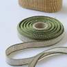 Banda da Ricamo Misto Lino 11 Fili Altezza 4,5 cm Bordo Verde