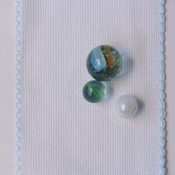 Vaupel Heilenbeck, Banda Tela Aida Colore Bianco con bordo azzurro 510/80 - 20