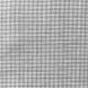 Tessuto 100% Lino, Tinto in Filo Beige e Bianco a Quadri Piccoli