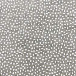 Tessuto 100% Lino, Beige con Pois Bianchi Sparsi Roberta De Marchi - 1