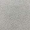 Tessuto 100% Lino, Beige con Pois Bianchi Sparsi