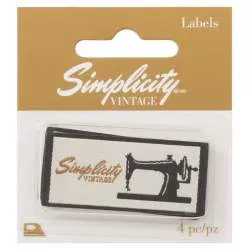 Simplicity - Etichette termoadesive Vintage Macchina per Cucire