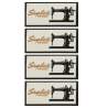Simplicity - Etichette termoadesive Vintage Macchina per Cucire