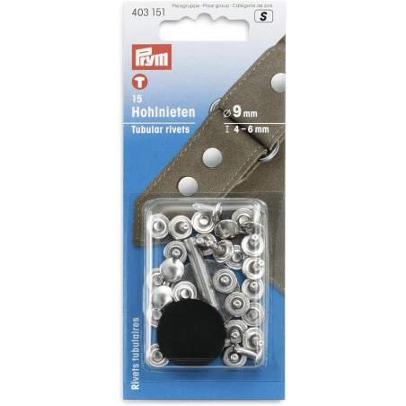 Prym, Prym Silver (Spessore 4-6mm) Rivet tubolari