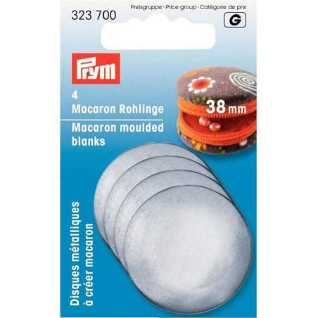 Prym, Bottoni da Rivestire 38 mm - 4 Pezzi