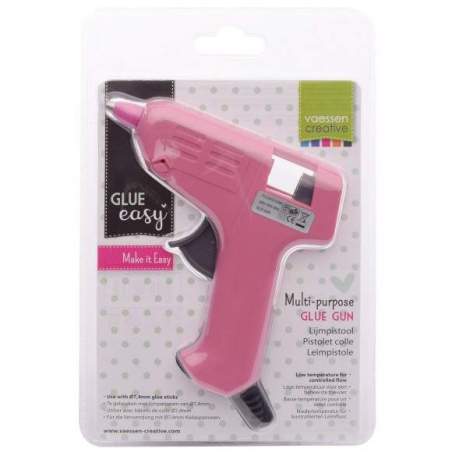 Glue Easy - Pistola per Colla a Caldo Colore Fucsia Vaessen Creative - 1