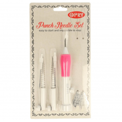 Opry, Set di Aghi per Punch Needle con infila ago