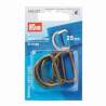 Prym, Anelli Semicircolari Ottone Antico 25 mm - 4 pezzi