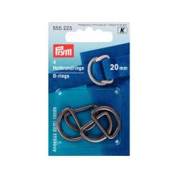 Prym, Anelli Semicircolari - Grigio 20 mm - 4 Pezzi Prym - 1