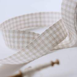 Vaupel Heilenbeck, Banda 11 Fili a Quadretti Colore Bianco ed Ecru 3035/27