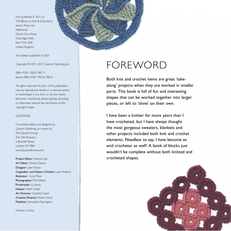The Block Collection: 150 inspiring stash-busting shapes to knit and crochet by Heather Lodinsky Search Press - 2