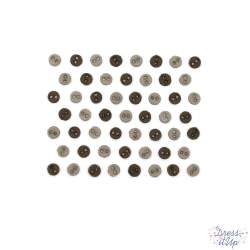 Dress It Up, Bottoni Decorativi- Micro Mini Round Greige