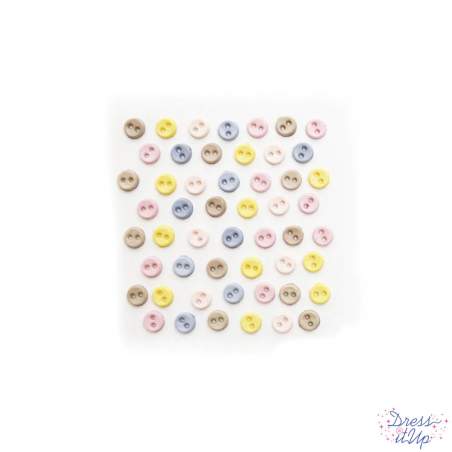 Dress It Up, Bottoni Decorativi-  Micro Mini Round Pastels Jasse James Company - Dress It Up - 1