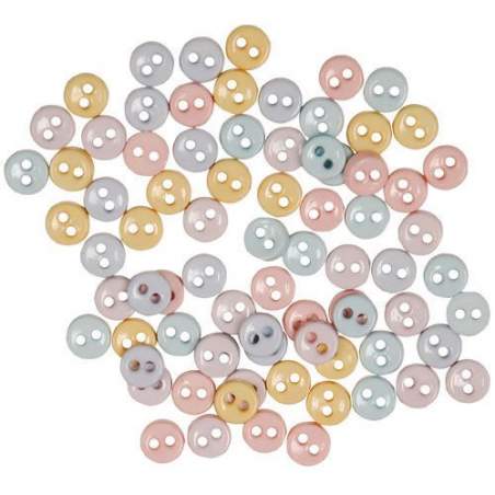 Favorite Fidings, Bottoni Decorativi- Mini Pastel Buttons.com - 1