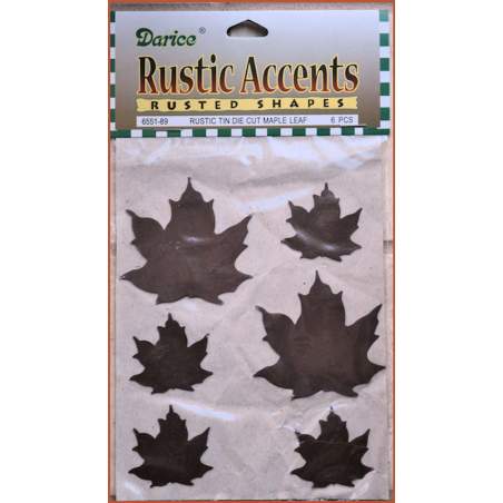 Darice, Rustic Accents Rustic Shape- Tin Maple Leaf Darice - 1