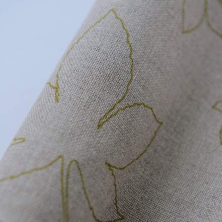 Vaupel & Heilenbeck, Banda Ecru con Disegno Foglie Verdi 5020/240