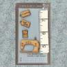 Lynette Anderson Designs, Bottone Legno, Buttons & Tape Measure 'The Sewing Book'