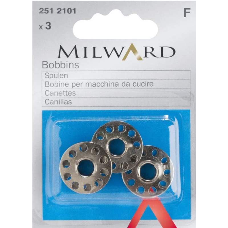 Milward, 5 Bobine universali in metallo per macchine