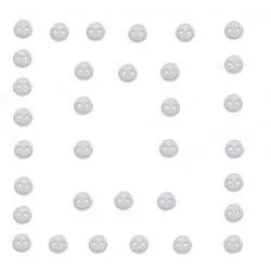 Dress It Up, Bottoni Decorativi- Micro Mini Round White