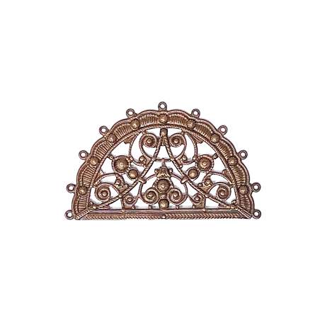 Vintaj, Natural Brass- Filigrana Ventaglio Boho