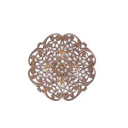 Vintaj, Natural Brass- Filigrana Peonia