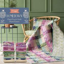 Kit Plaid Porch Quilt di Tilda, Prugna e Verde Roberta De Marchi - 2