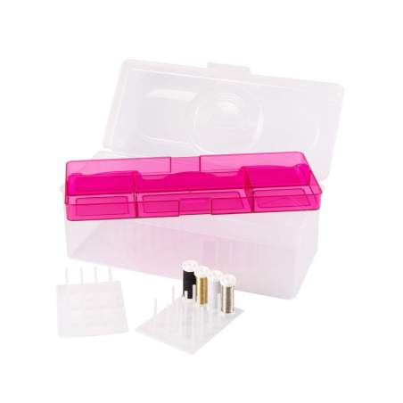 Bohin, Contenitore Porta Lavoro con 2 Porta Rocchetti - 34 x 14 x 14 cm Bohin - 1
