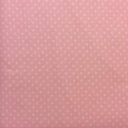 Westminster Fibers, tessuto rosa con pois crema