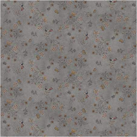 Henry Glass Bluebird of Happiness, Tessuto Azzurro Piccoli Fiori e Farfalle