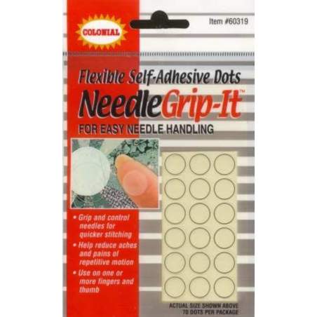 Colonial Needle, Needle Grip-it, Salvadita Adesivi in Plastica