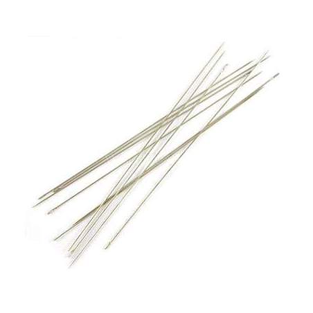 16 Aghi per Imbastire, da Rammendo o per Perline 80 x 0.45 mm