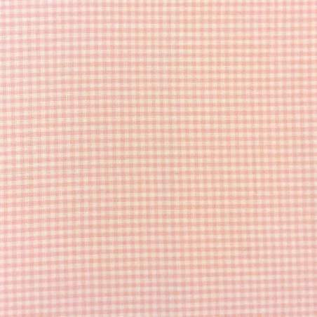 oda Fabrics 3 Sisters, Tessuto Rosa salmone con quadretti da 2 mm