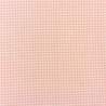 oda Fabrics 3 Sisters, Tessuto Rosa salmone con quadretti da 2 mm