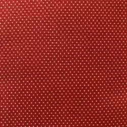 Tessuto rosso con micro pois - Durham Collection, Lecien