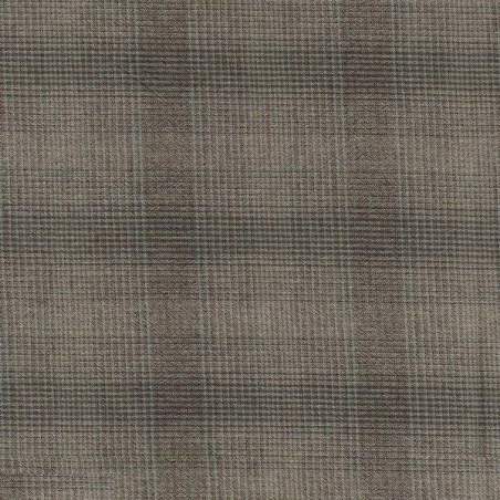 Tessuto Giapponese 100% Cotone Tinto in Filo - Tortora scuro